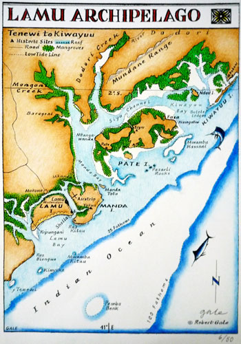 Lamu Archipelago Map