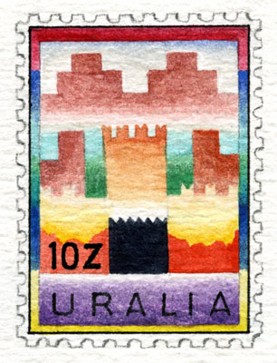 Uralia Folk Stamp