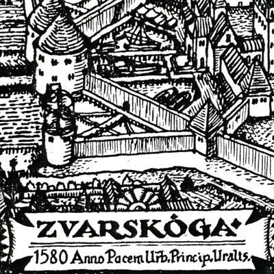 Woodcut of Zvarskoga, 1580 (detail)