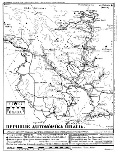 Contemporary Map of Central Uralia