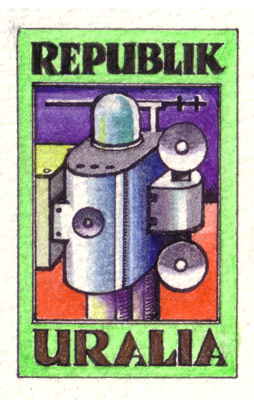 Uralia Communications Stamp (detail)