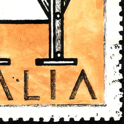 Uralia Post Office Stamp (detail)