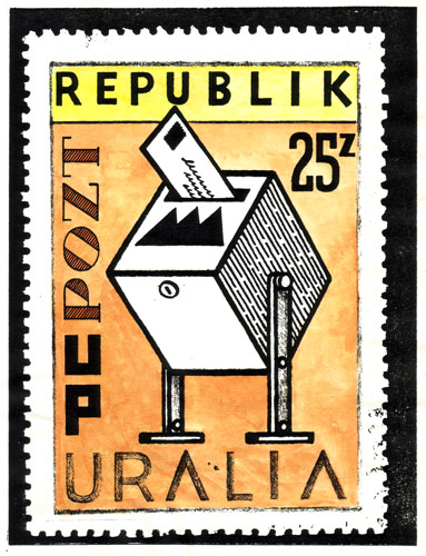 Uralia Post Office Stamp