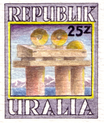 Uralia Public Works Stamps (detail)