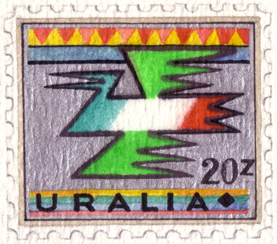 Uralia Regional Cultures Stamps (detail)