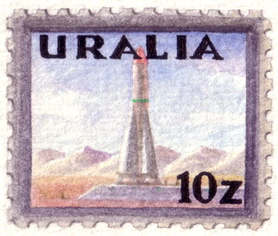Uralia Space Stamps (detail)