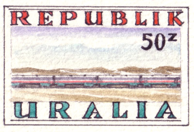 Uralia U-Rail Stamps (detail)